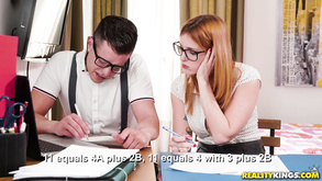 Spanish Punk Girl Turns Bookworm Blonde To Go Lesbian