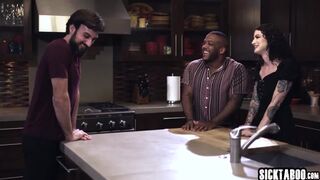 Two Big Cock Gays On One Big Ass Teen Lydia Black And She Enjoyed Threesome