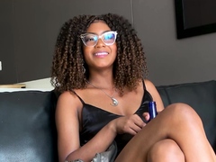 Ebony Latina With Curly Hair On Casting