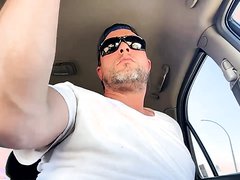 Daddy Showing That Hole In His Car After Work