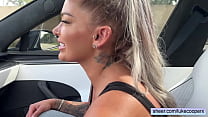 Big Tits And Ass Hayley Davies Fucks In Car