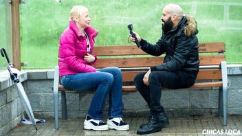 Ana Blond In Busty Russian Babe Ana Blond Gets Two Cumloads In Spanish MMF Threesome