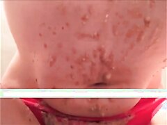 Emetrophobic Blonde Lady Puking.