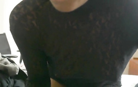 Young Ebony Gives A Fantastic Blowjob Before Getting Rammed From Behind