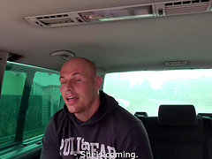 Bald Guy Talked Blonde Jenny Into Banging With Him In The Car