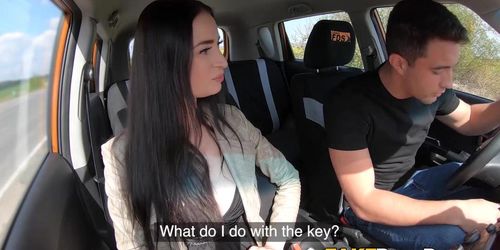 Hung Stud Leaves Silvia Sin With Creampie In His Driving Lesson