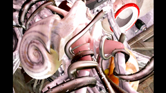 Sex In The Spaceship With A Yummy Brunette   Tentacles Really Enjoy Fucking Her