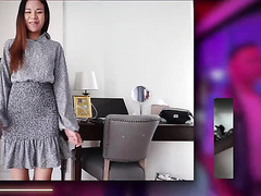 Slim Flat Chested Thai Babe Gets Her Bushy Muff & Tight Ass Drilled Hard With A Hefty European Cock