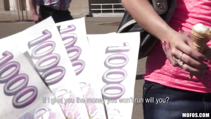 Angelica Getting Payed To Show Her Breasts