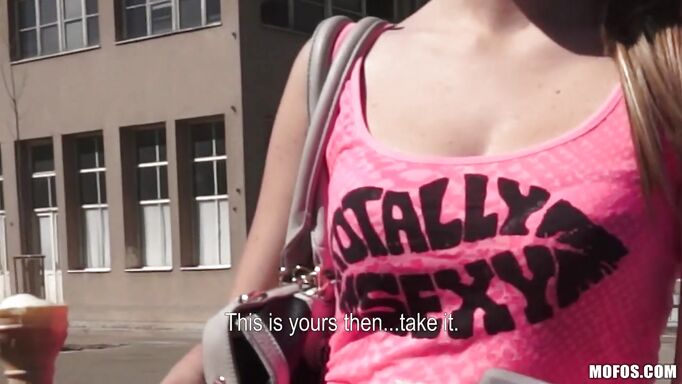 Angelica Getting Payed To Show Her Breasts