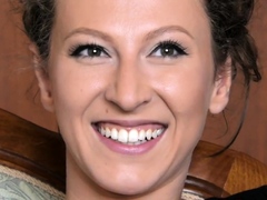 Watch Stockings Brunette European Babe Get Hot For Her Man