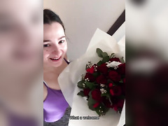 French Babe Ends Up Facialized After A Nice Fuck POV