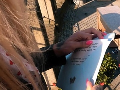 Real German Blind Date On Street With German Skinny Milf