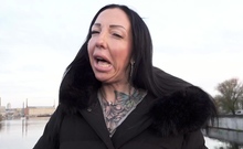 GERMAN SCOUT   Inked German Cougar Sara Deluxe With Big Ass