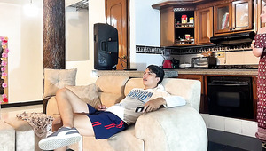 Indian Guy Fucks Teen Stepmom While Home Alone