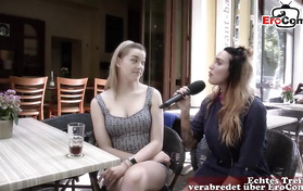 German Newbie And Stranger Get Interviewed After Having Sex