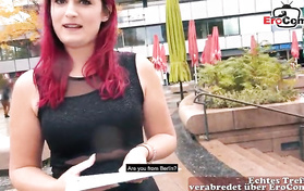 German Redhead Student In Stockings Gets Boned By Her Sex Date