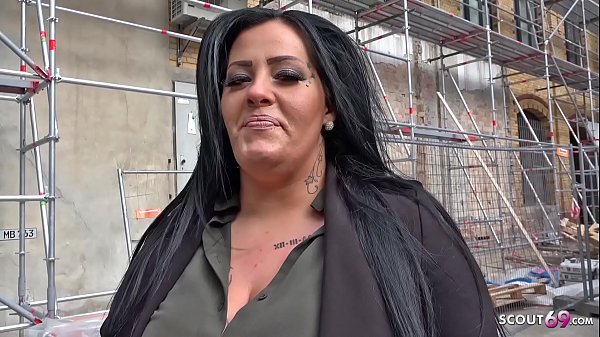 GERMAN SCOUT   BBW Teen Ashley Bei Strassen Casting Gefickt