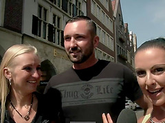 Hot German Blonde MILF Fucked Outside