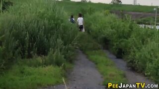 Japanese Teens In Uniform Pissing