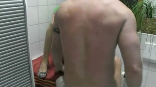 Hot MILF Ass Fucked In Bathroom