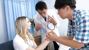 Naughty Nurse Lily Larimar Sucks And Fucks In A Hospital Threesome