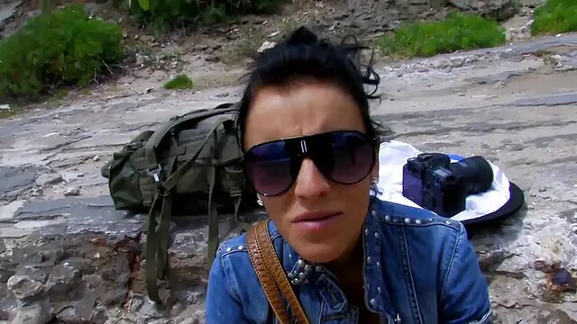 Tattooed Blonde Pussy Fucking Pussy Fingering On The Beach