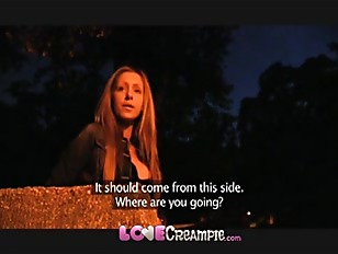 Love Creampie Outdoor Sex For Busty Amateur Ends With Pussy Filled With Cum