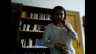 Naughty College Teen Nude Tits And Pussy Flashing In Public Library