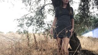 Pretty Cam Slut Masturbating And Having Orgasm In Public Place