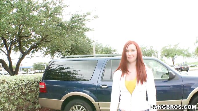 Hot Redhead That Take A Ride In The Bang Bus
