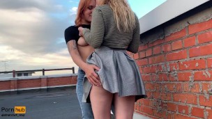 FUCKED MY CLASSMATE ON THE ROOF