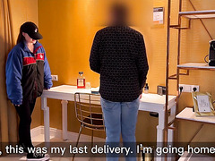 Dominos Delight: Pizza Girl’s Naughty Tip With A Creamy Twist