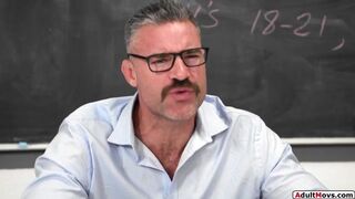 Teacher Spanks Facefucks And Bangs His Petite Bratty Student