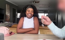 Big Tits Ebony Teen Pussy Railed Rough