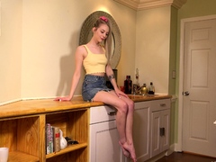 Adorable Amateur Teen And Her Many Toys