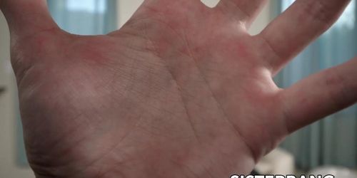 Giving Playful Stepsis Nova Cane A Shaking Orgasms From Her Tight Pussy