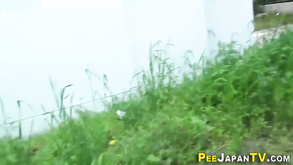 Squatting Japanese Babes