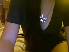 Chubby Brunette Babe Groped And Fucked On Webcam