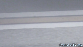 Japanese Hussy Pisses On The Street