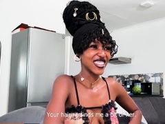 Amateur Petite Ebony Teen Riding American BWC