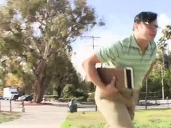 Student Teen Babe Gia Steel Cock Sucking