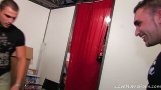 Wild Threesome At The Office At Night