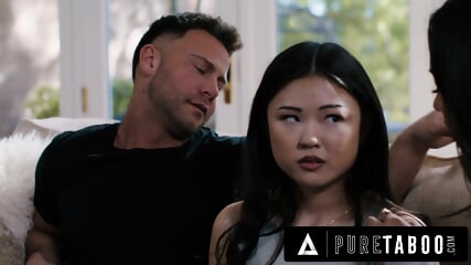 PURE TABOO Shocked Lulu Chu Discovers BDSM Sex Tape From Neighbors Seth Gamble & Kimmy Kimm