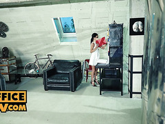 New Employee Kate Rich Stayed In The Office Late At Night For Her Colleague’s Thick Cock