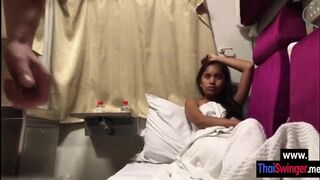 Petite Asian Teen Enjoyed Rough Sex After She Sucked Dick In The Train