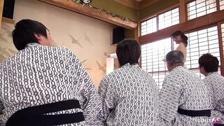 Full Uncensored JAV Group Sex Orgy With 4 Girs Fucked By Older Guys Without Condom