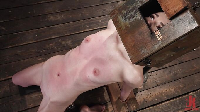 Restrained Submissive Covered In Hot Wax