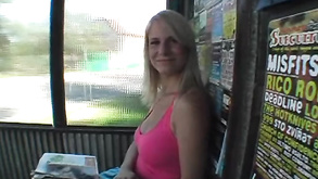 Hot Blonde Babe The Bus Stop Pickup Pov Porn Video