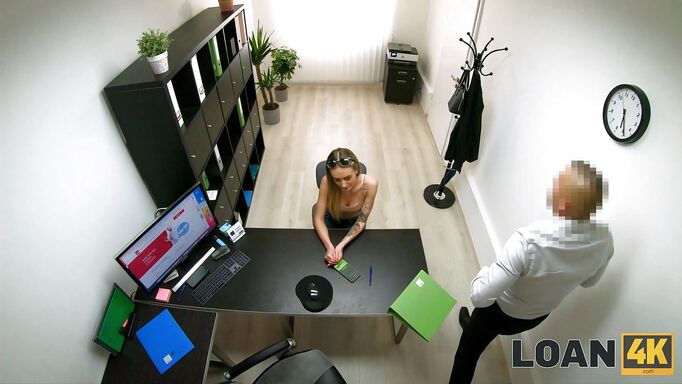 Elena Pleases The Interviewer For The Job